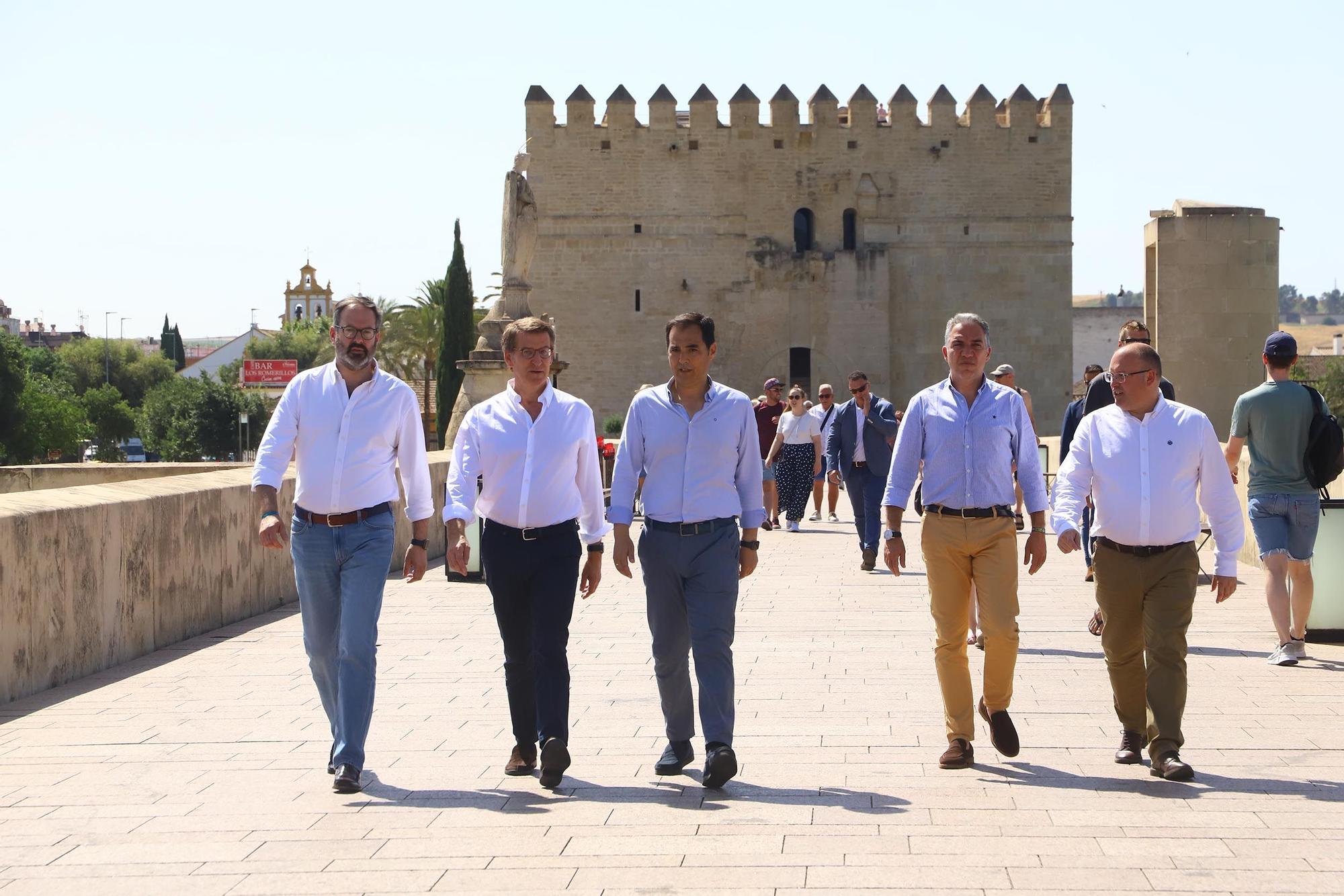 El presidente del Partido Popular, Núñez Feijóo, participa en Córdoba en un acto electoral del PP cordobés