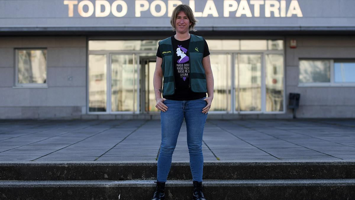 La policía judicial de la Guardia Civil Irene García  