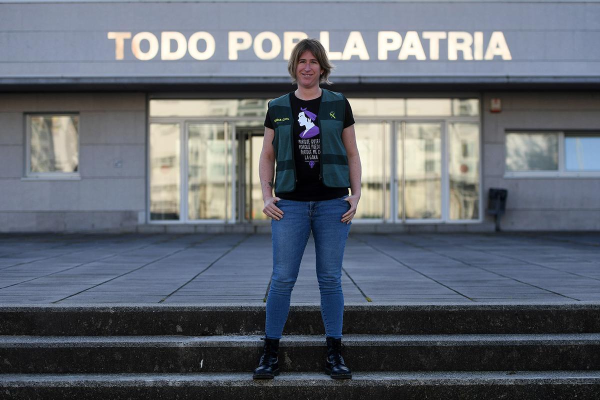 La policía judicial de la Guardia Civil Irene García  Gustavo Santos