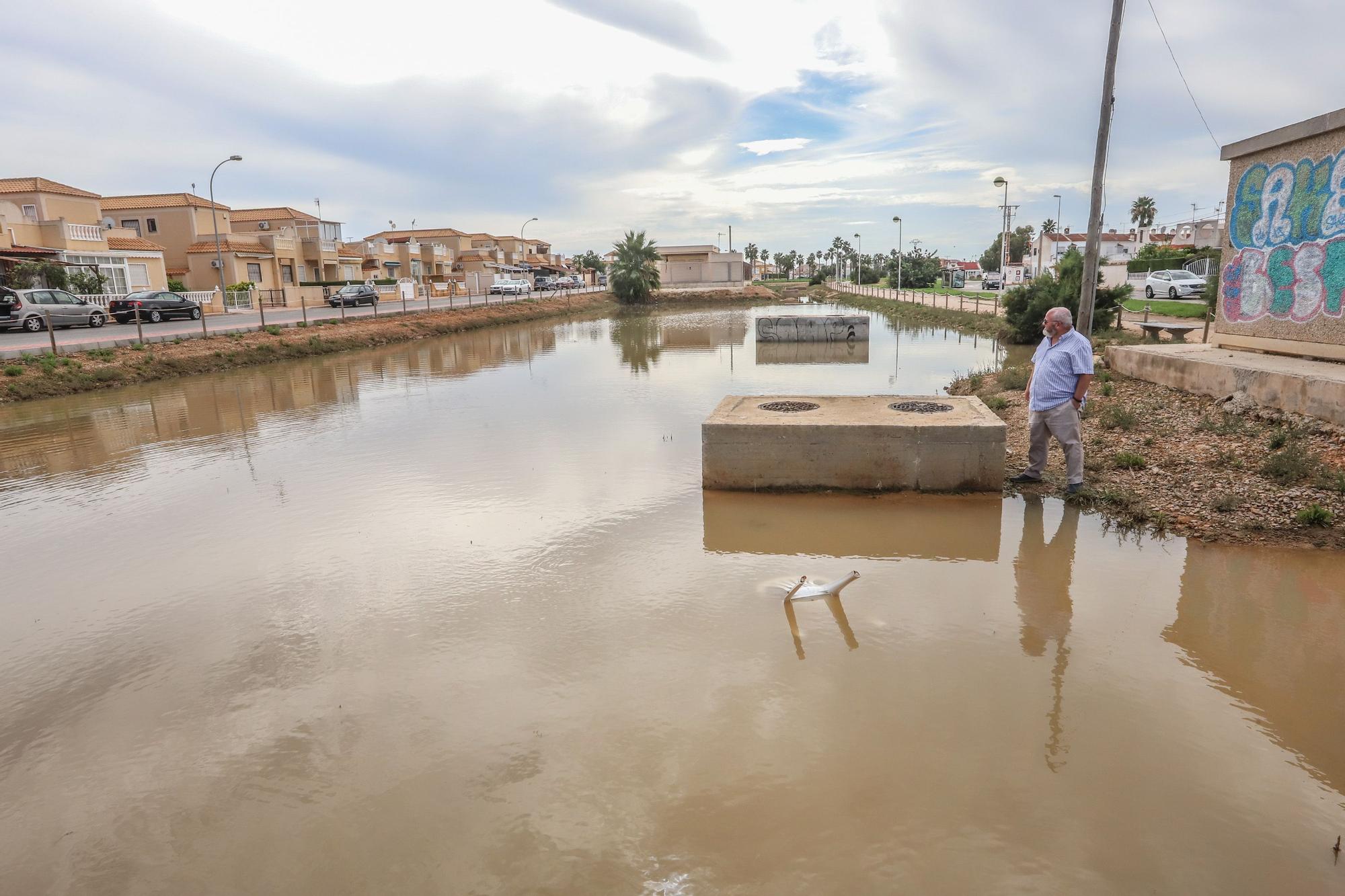 Día derspués de la tromba de agua en Torrevieja