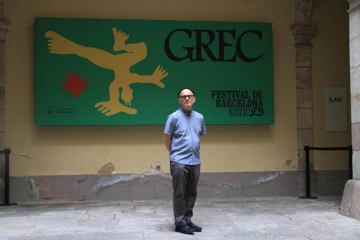 El compositor David Lang a la presentació de &quot;The Prisioner of the State&quot; en marc del Grec Festival, al Palau de la Virreina