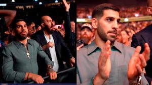La viral reacción de Topuria tras el K.O de Holloway... ¡Su cara lo dice todo!