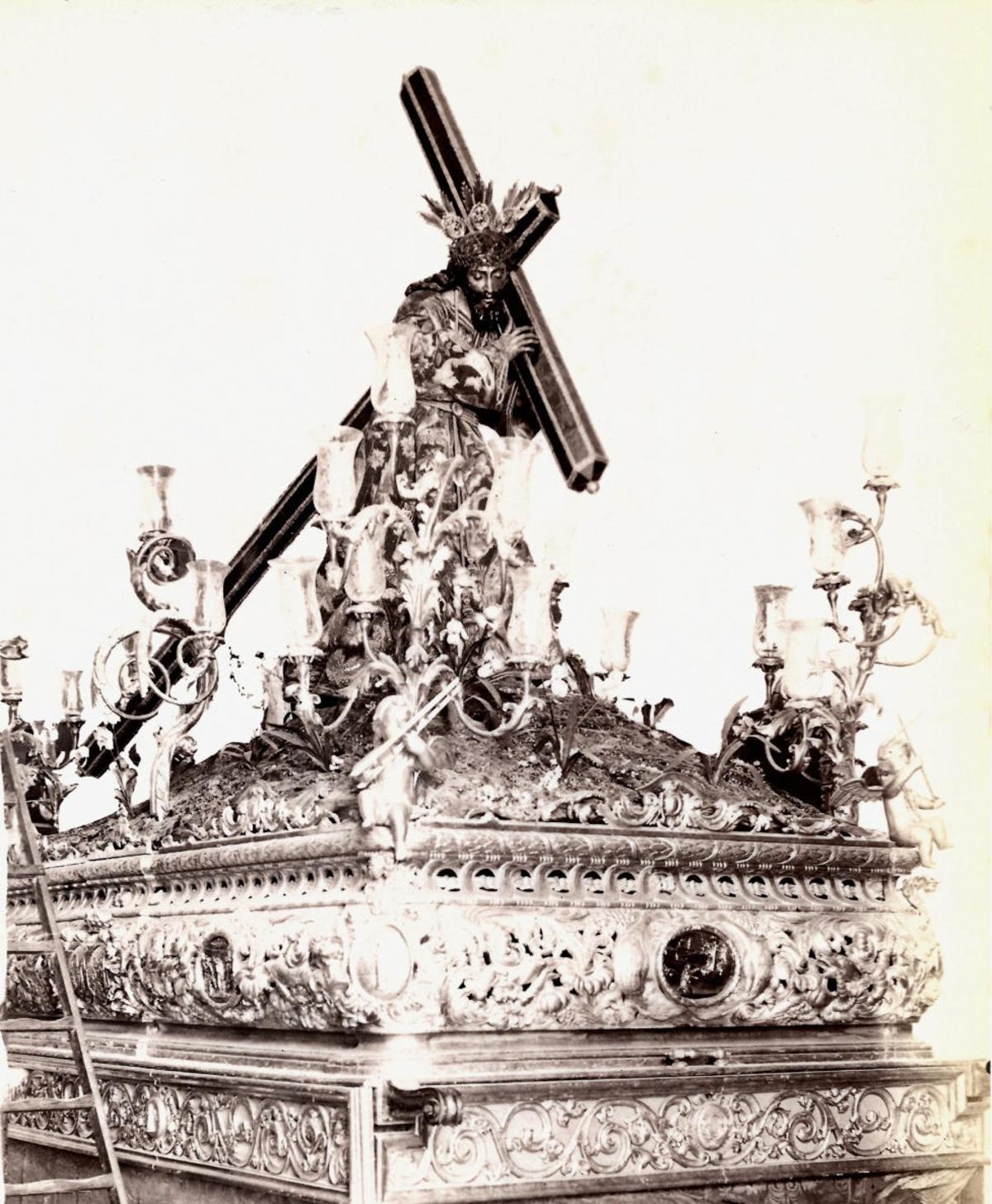 El Nazareno de la O en una instantánea del siglo XIX.