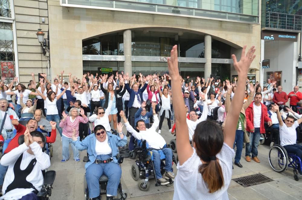 ''Flashmob'' de Aspace: Día Parálisis Cerebral