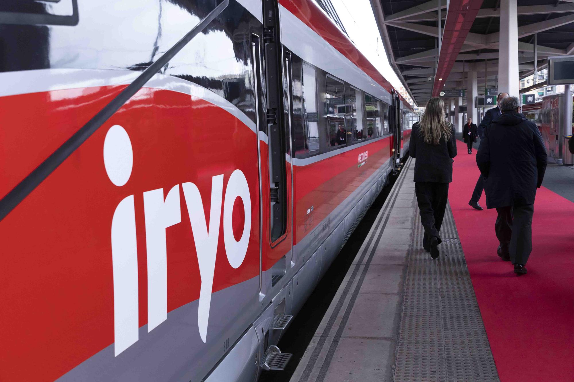 Iryo llega puntual en el viaje inaugural Madrid-València que comenzará a operar el 16 de diciembre