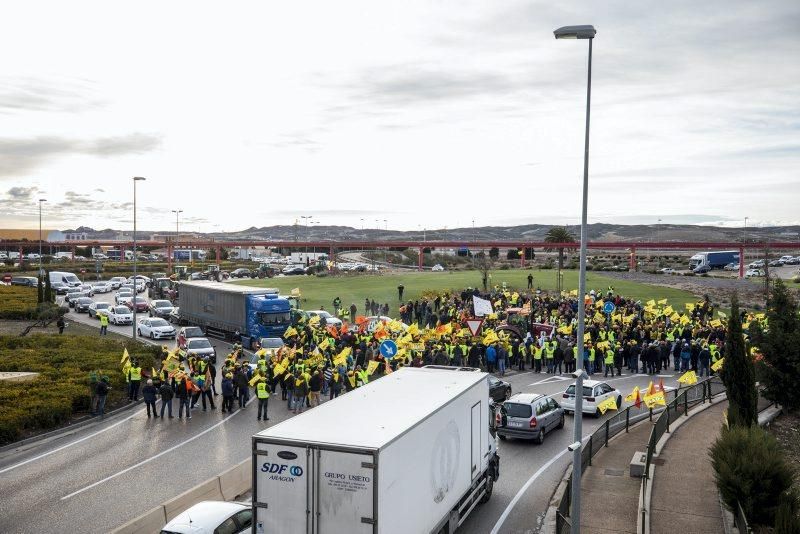 Manifestación de agricultores en Zaragoza