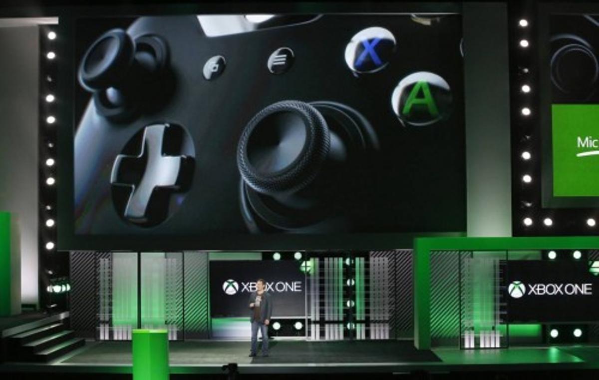 Spencer, corporate vice president of Microsoft Studios, speaks during the Xbox E3 Media Briefing at USC's Galen Center in Los Angeles