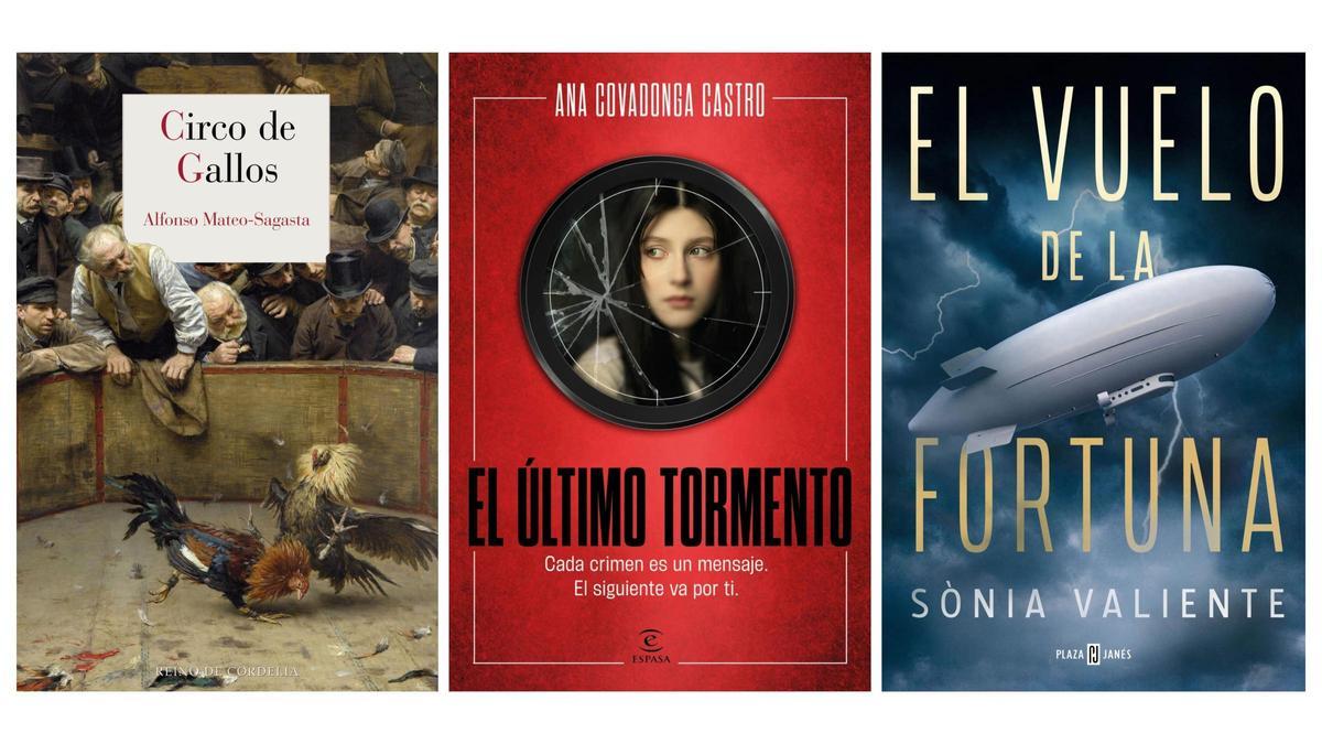 Las portadas de las tres obras ganadoras de los premios Letras del Mediterráneo 2026.