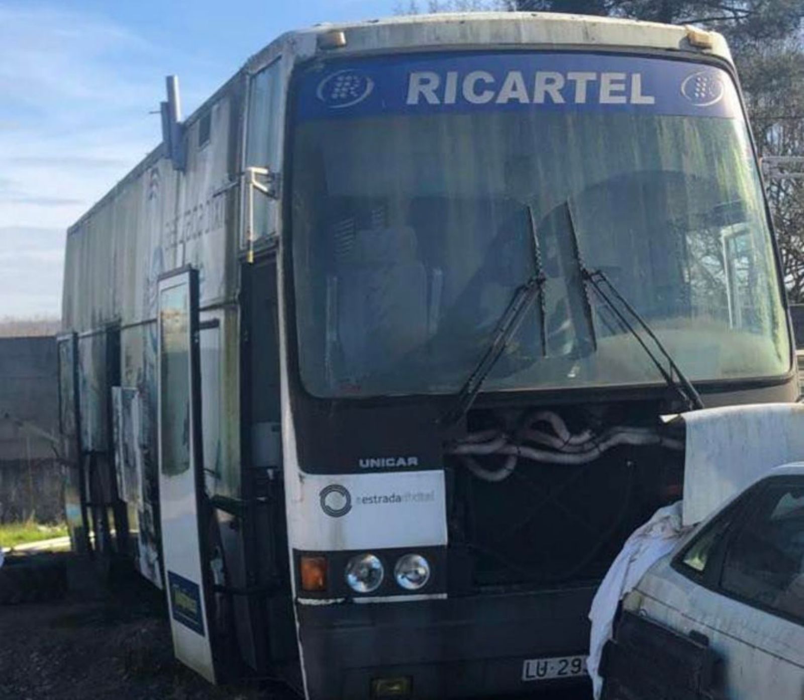 El autobús estaba retirado en el depósito de Guimarei. | CEDIDA