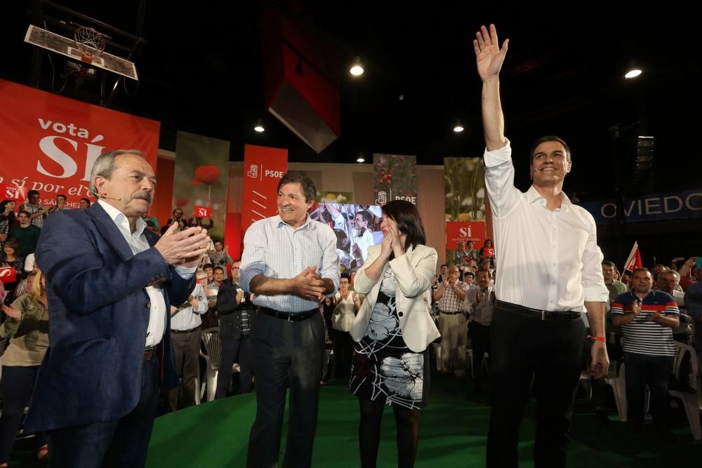 Mitin del PSOE en Oviedo con Pedro Sánchez