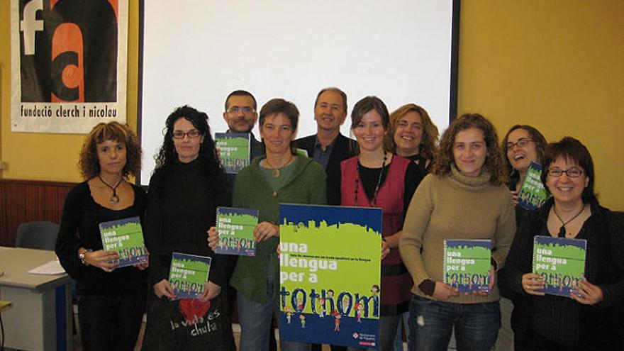 L&#039;equip de la regidoria de la Dona en la presentació.