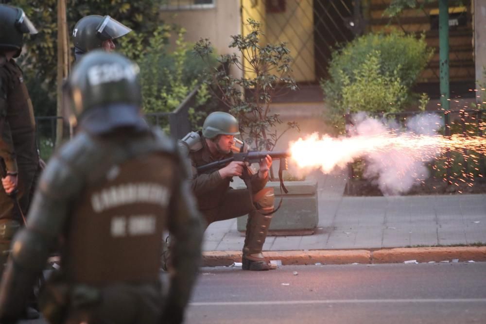 Protestas en Santiago