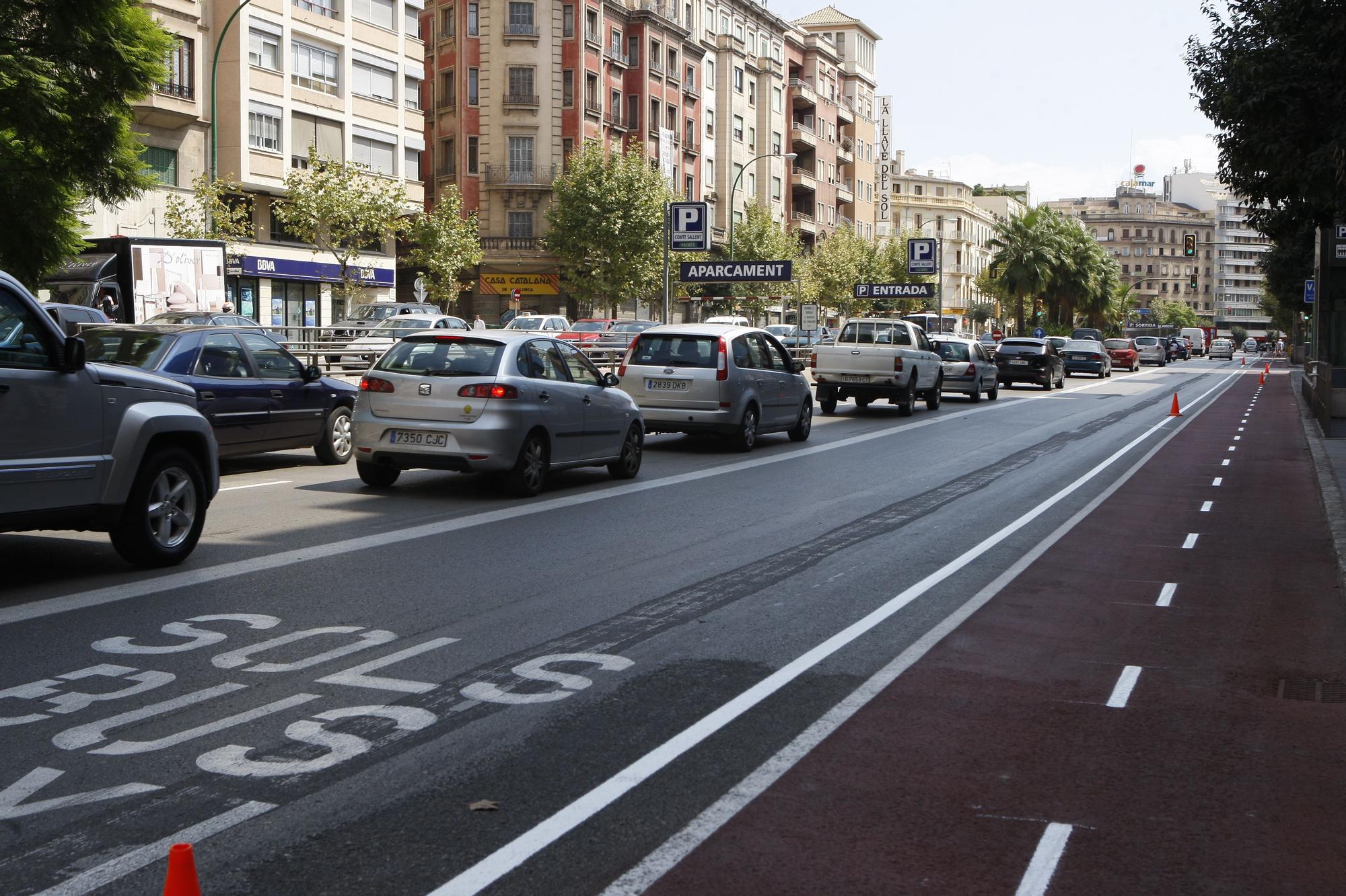 FOTOS | Así era el carril bici de las Avenidas de Palma