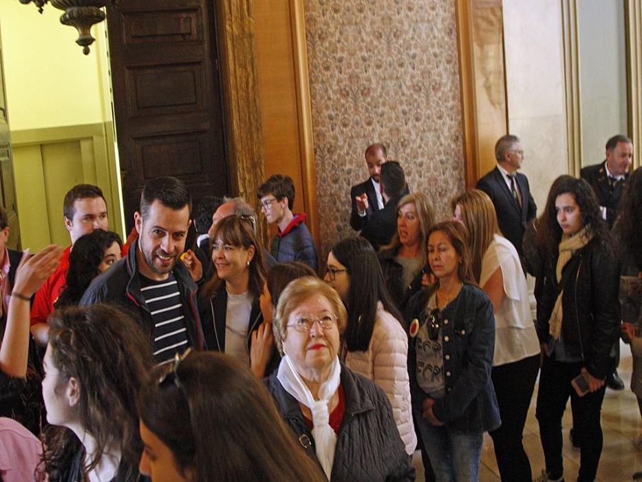 Ana Guerra, en el Ayuntamiento de Murcia