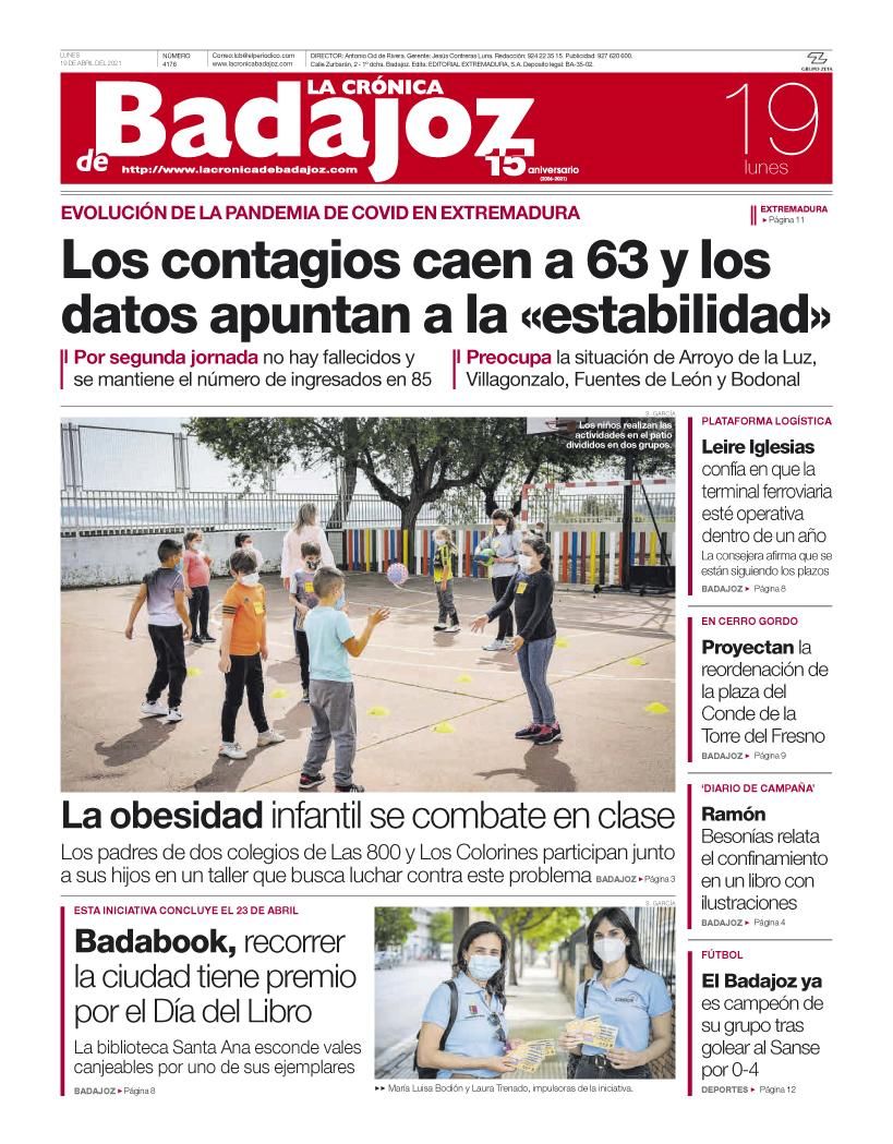 Consulta la portada correspondiente al día 19 de abril del 2021