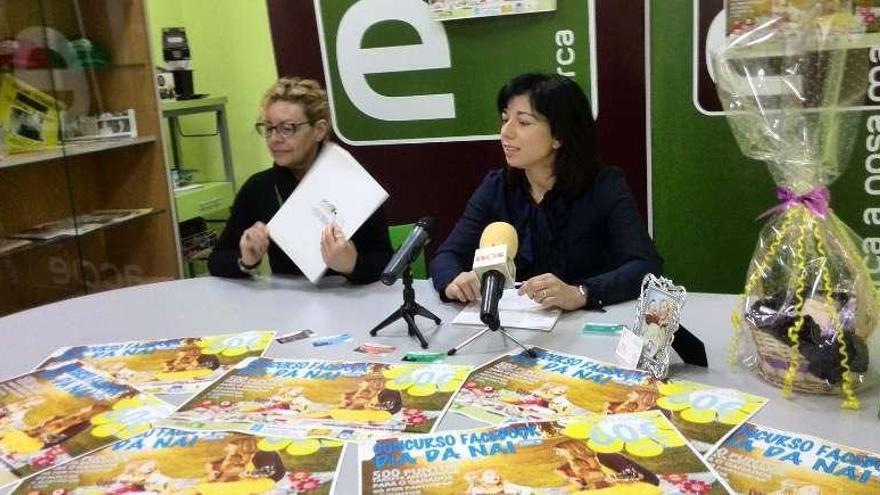 La vocal María López, de la asociación de comerciantes, presentó ayer la campaña.