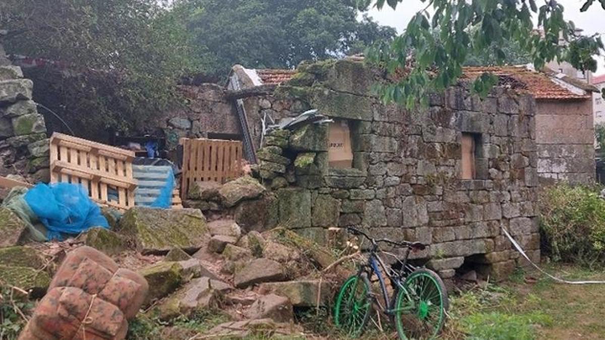 Estado del molino do Coto, en Pontevedra