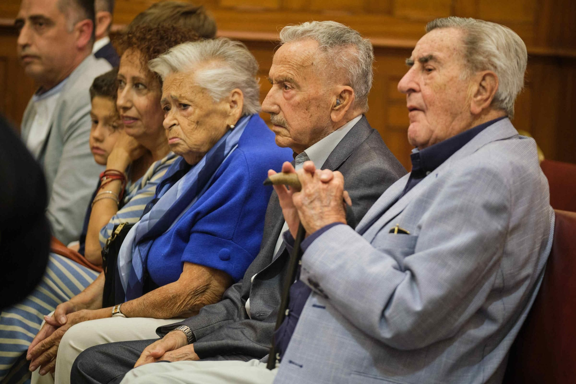 Homanaje a Juan Viñas en el Ayuntamiento de Santa Cruz