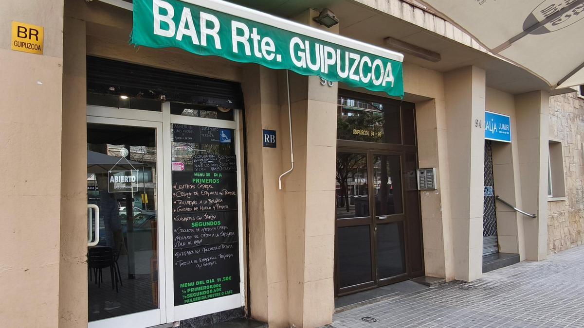 La entrada de Bar Guipúzcoa.