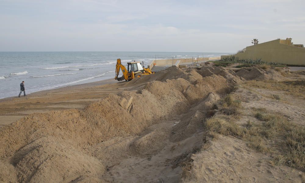 Obras en las playas del Saler y la Garrofera