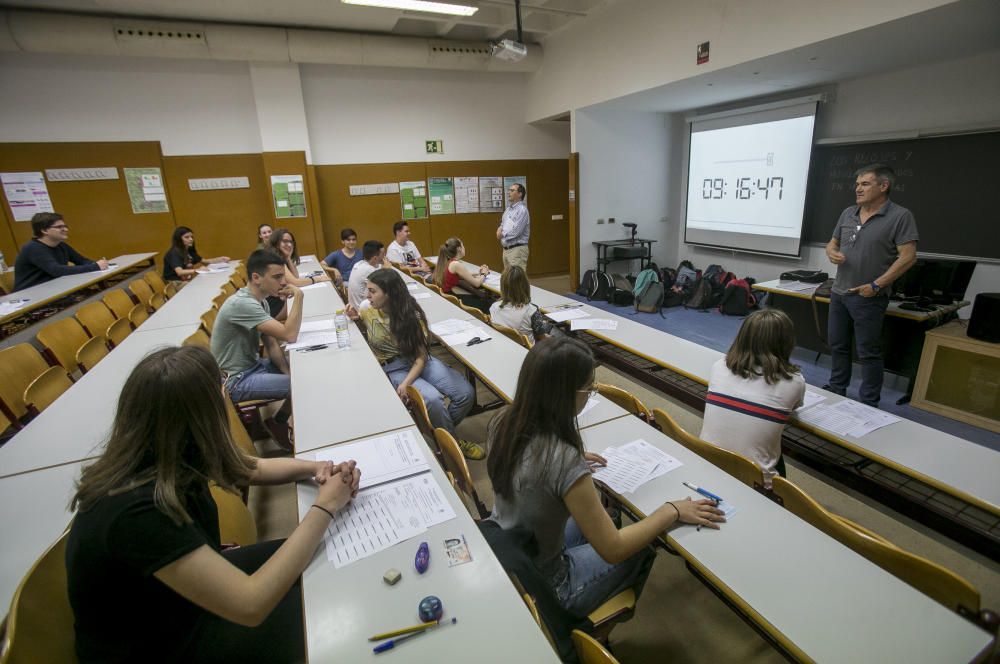 En la Universidad de Alicante se han examinado 3.494 estudiantes