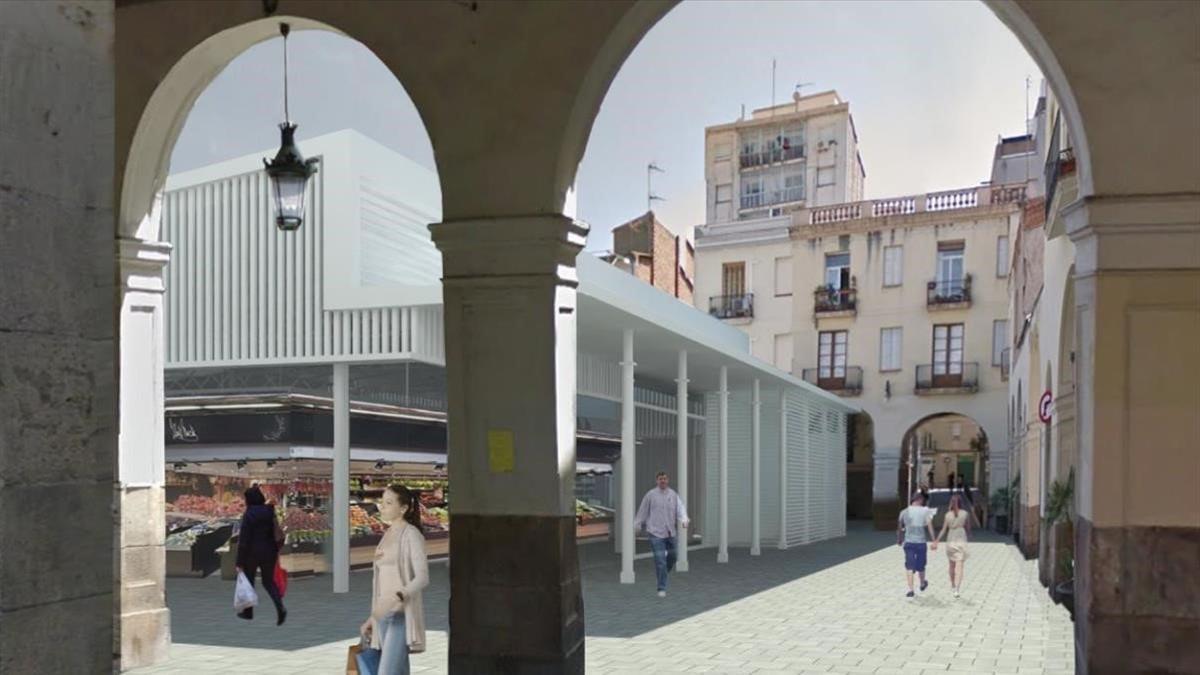 Así será el futuro mercado de Sant Andreu.