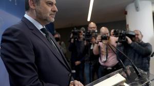 El ahora diputado del Grupo Mixto, José Luis Ábalos, durante su comparecencia este martes en el Congreso.