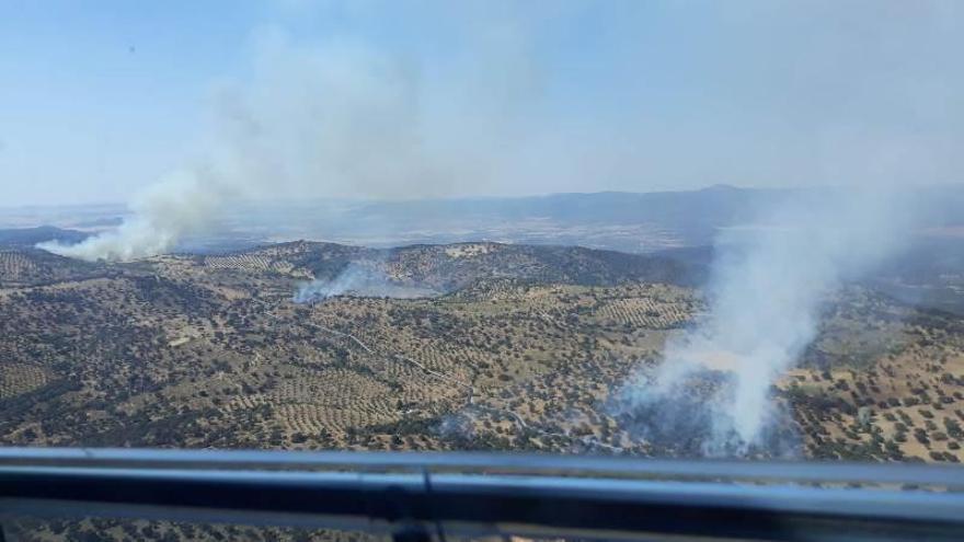 Las 70 hectáreas calcinadas en Villanueva del Rey son resultado de dos incendios