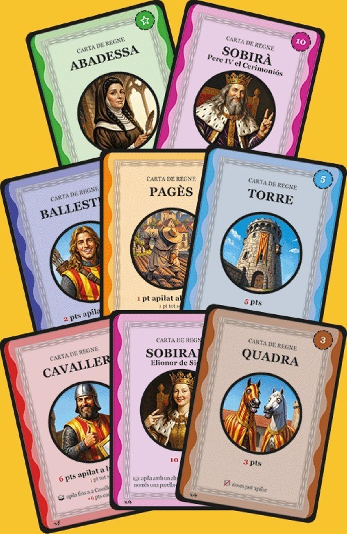 Dissenys de les diferents cartes de Korona