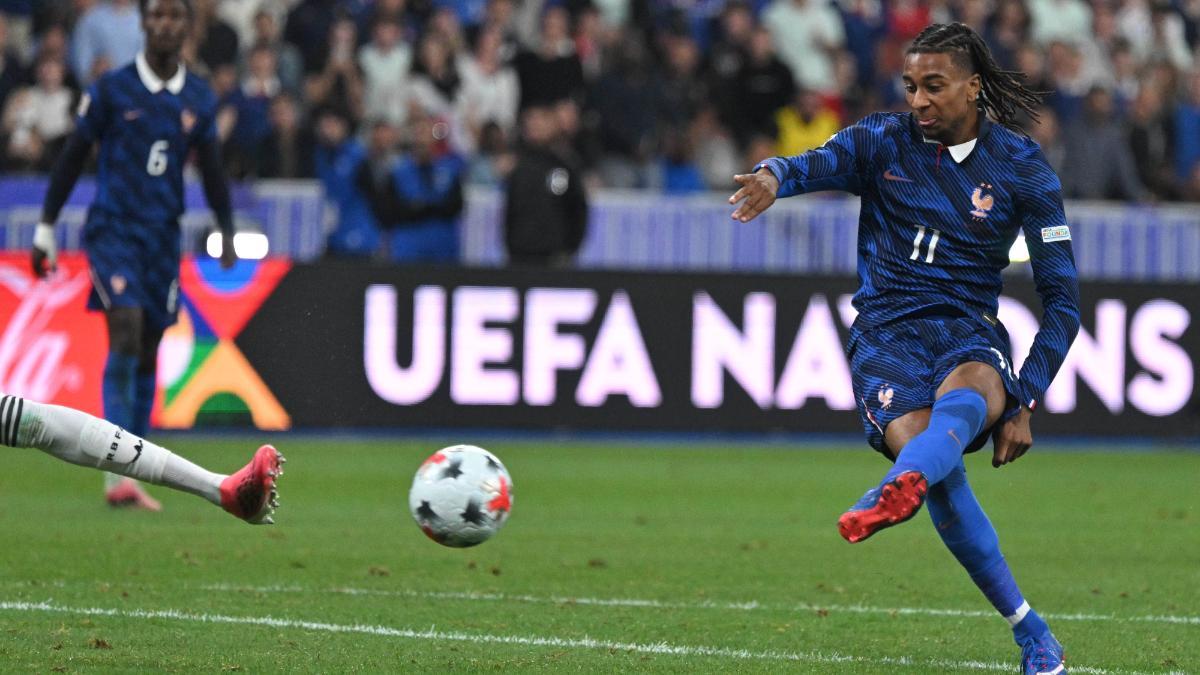 Olise firmó un doblete ante Bélgica en el encuentro de Nations League
