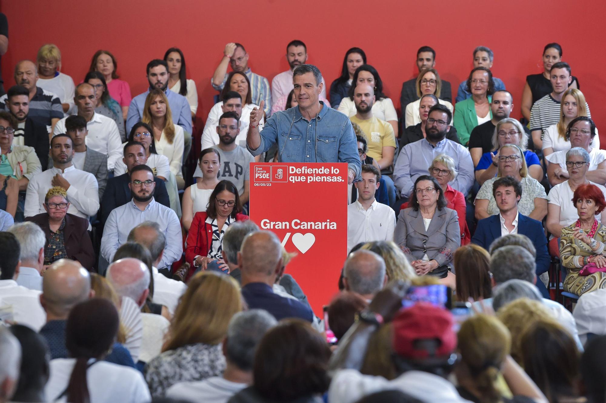 Mitin de Pedro Sánchez en Gran Canaria