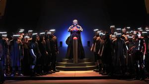 Ensayos de ’Turandot’, a punto para el estreno en la apertura del Liceu, este viernes. 