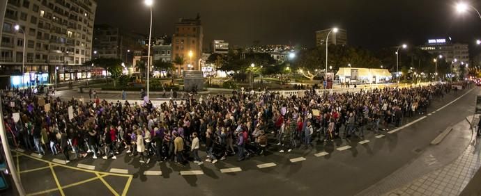 08.03.19. Las Palmas de Gran Canaria. Manifestación Día de la Mujer 8M. Foto Quique Curbelo