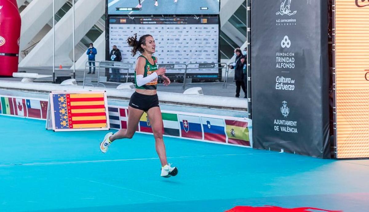 Laura Méndez en el Medio Maratón Elite Edition de 2020