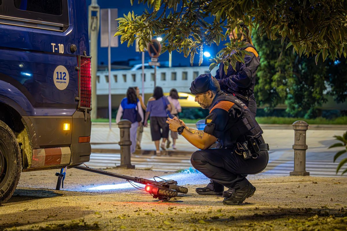 El dispositivo de seguridad durante la noche de fiestas de La Mercè.