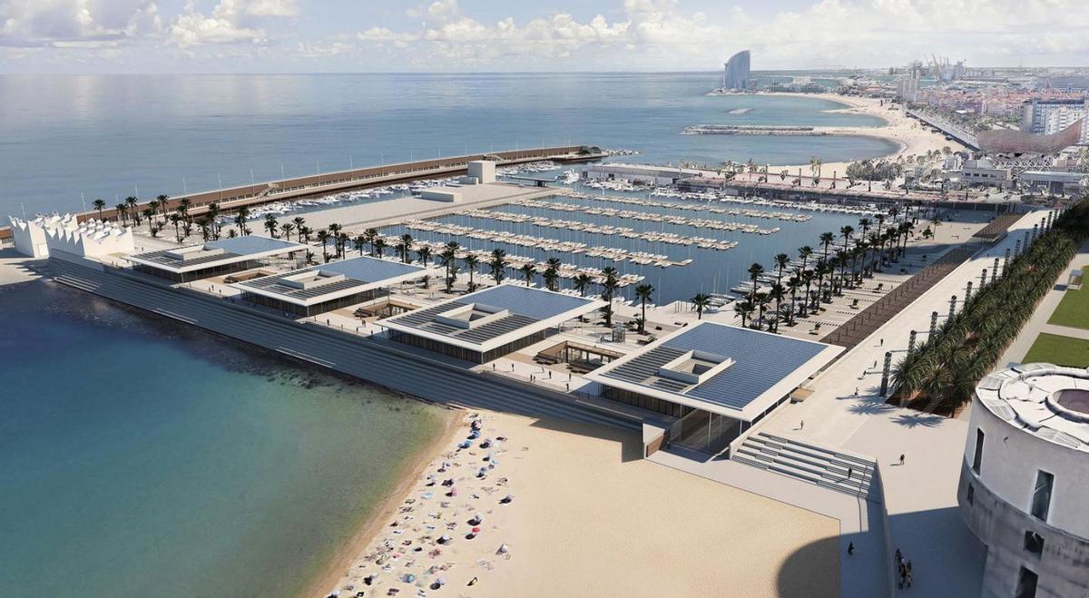 Imatge del futur Port Olímpic, un cop s’hagin acabat les obres. | EL PERIÓDICO / ZOWY VOETEN