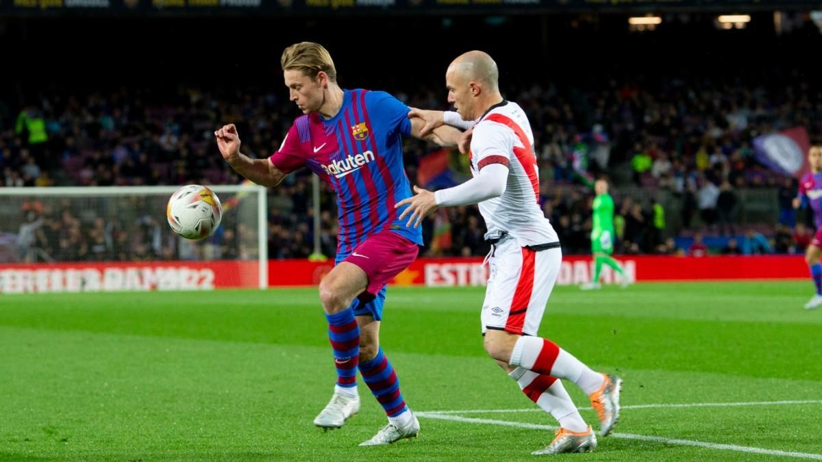 Frenkie de Jong, en el partido ante el Rayo