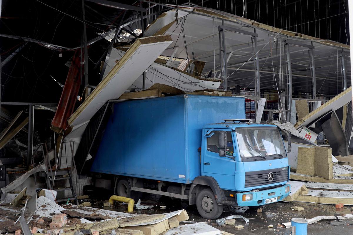 Bombardeo ruso en Odesa