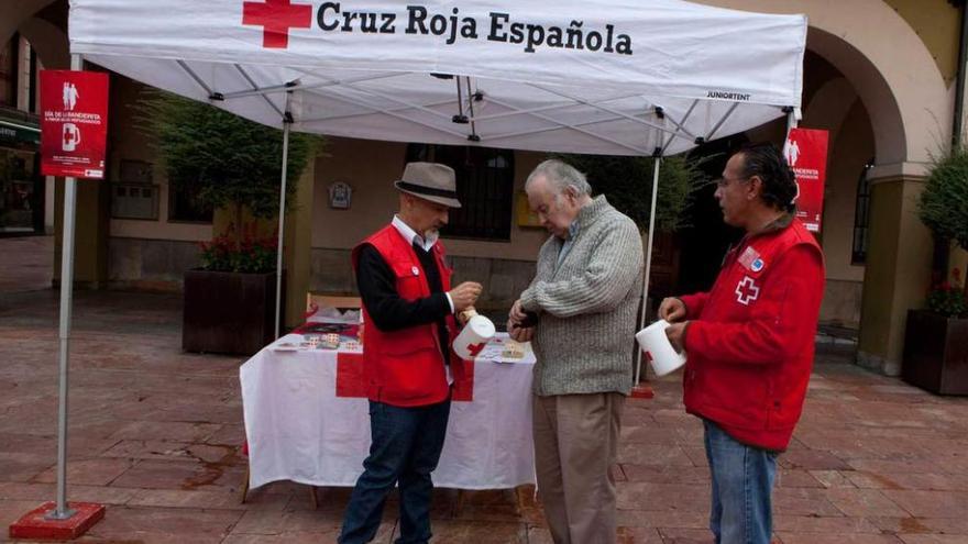 Cruz Roja celebró el &quot;día de la banderita&quot; para recaudar fondos