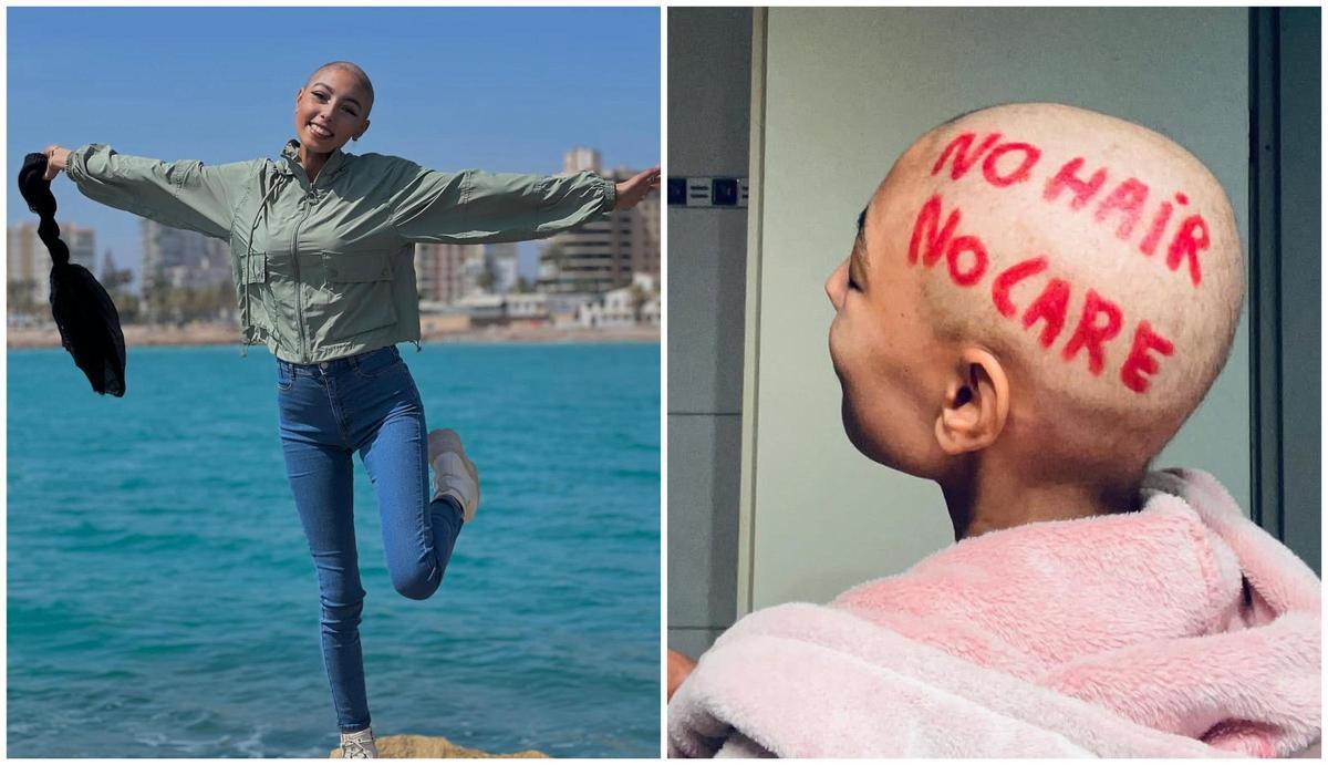 Zeynab Dadi durante su lucha contra el cáncer.