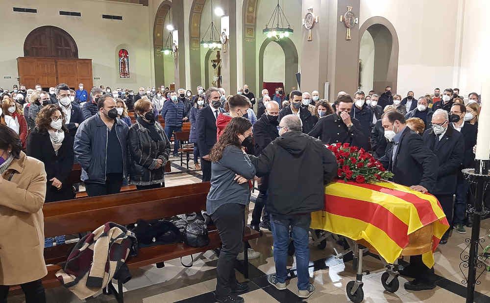 Funeral de Albert Massana en la iglesia de Sant Pere