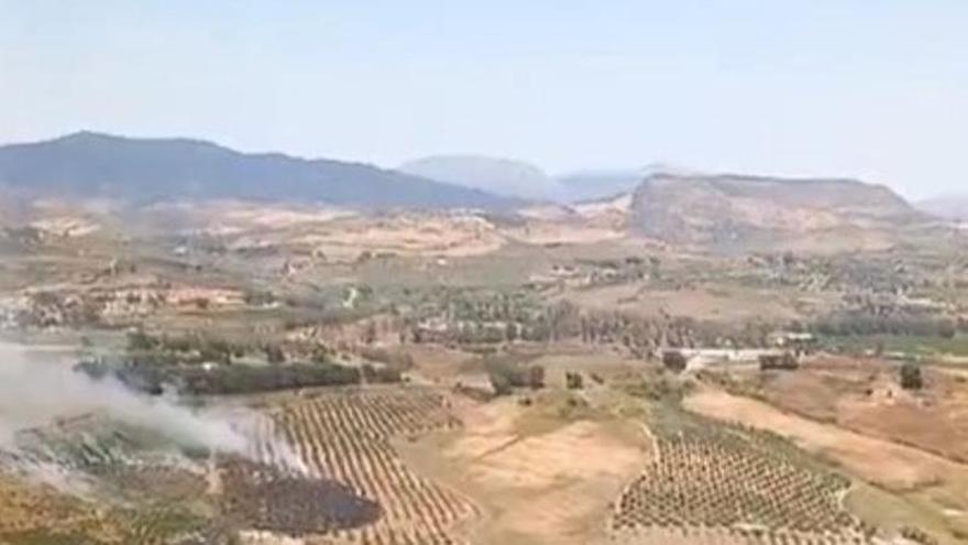 Controlado el incendio forestal declarado en Cerralba, Pizarra