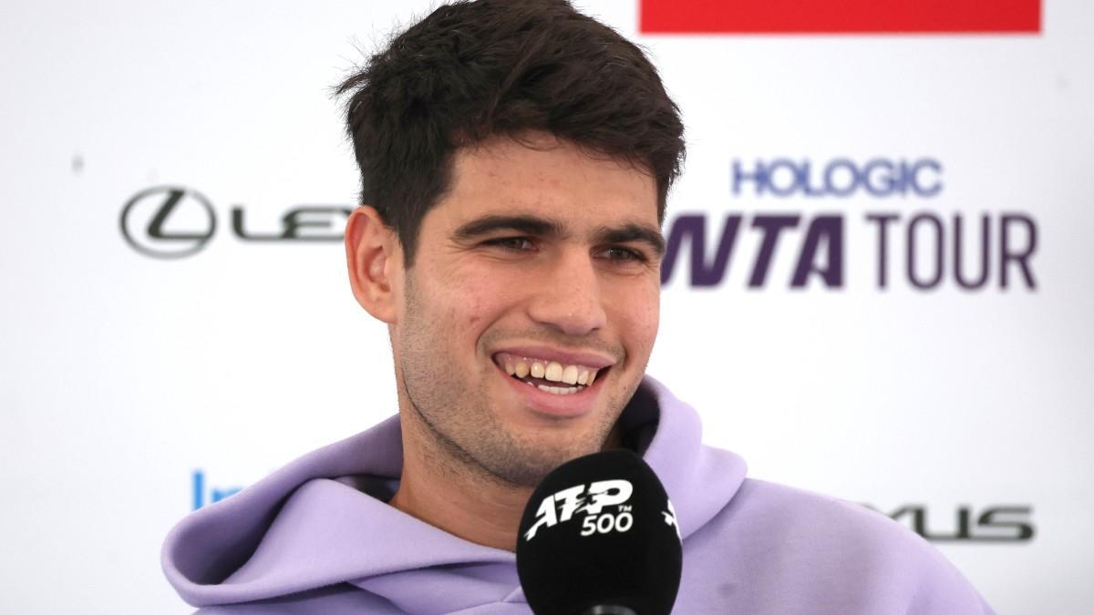 Alcaraz, en rueda de prensa