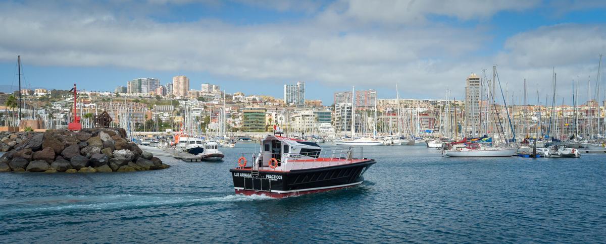 Imagen de una de las embarcaciones utilizadas por los prácticos en el Puerto de Las Palmas.