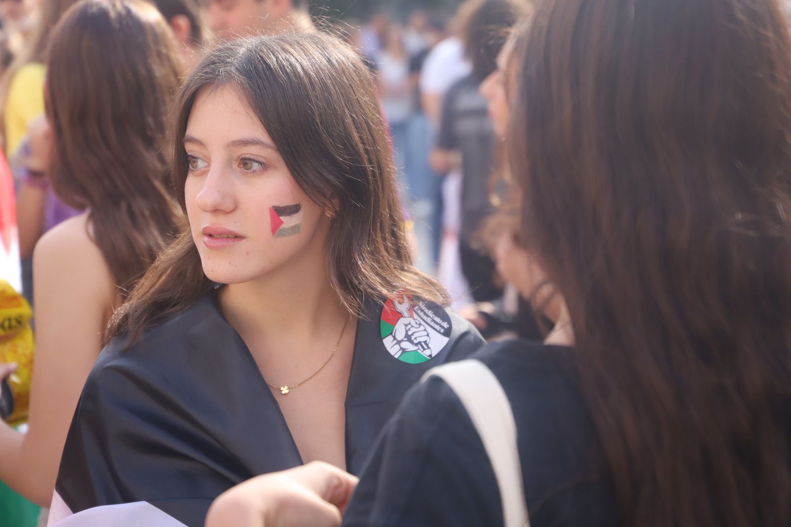 La manifestación estudiantil por Palestina, en imágenes
