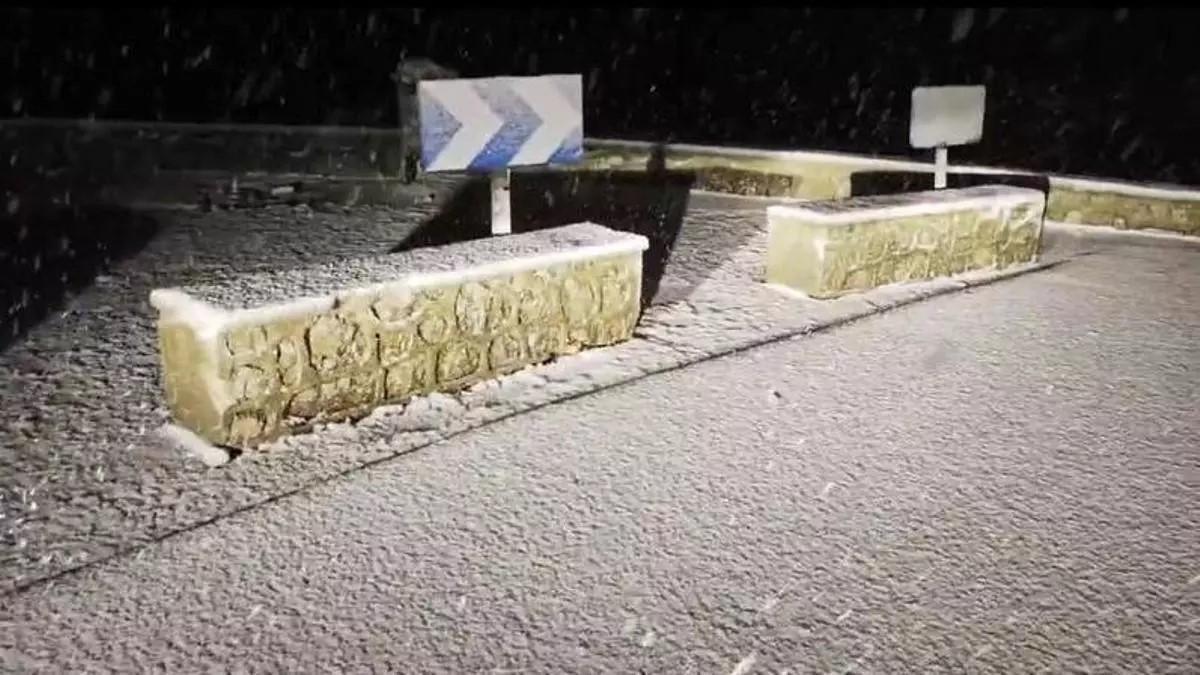 Schneefall in der Tramuntana: Laut dem Hobby-Meteorologen Albert Darder der intensivste des Winters.