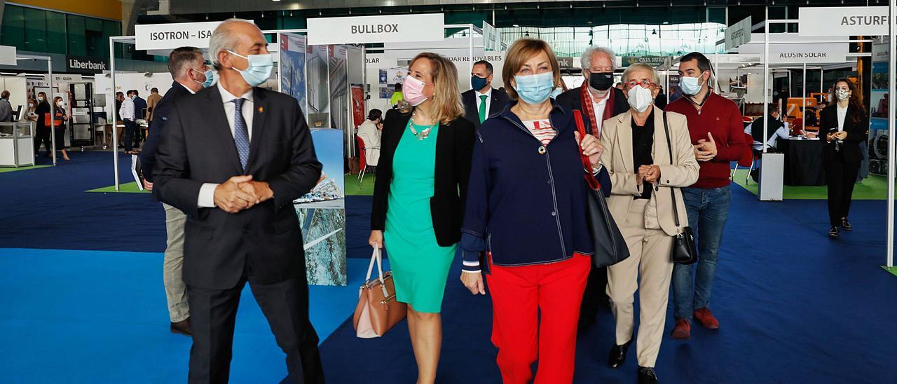 Por la izquierda, Luis Noguera, Belarmina Díaz, Mariví Monteserín y Teresa Vigón.