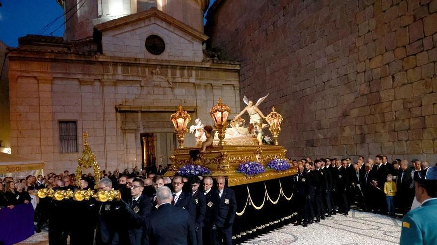 losa de Segura con la procesión del Santo Entierro