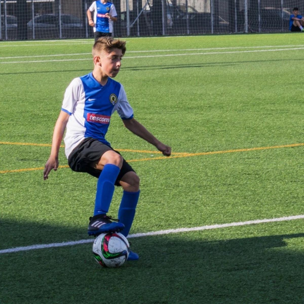 Jorge Galvañ, durante su etapa formativa en el Hércules.