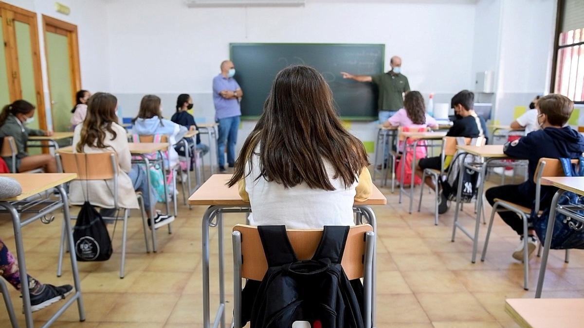 Un aula de instituto.